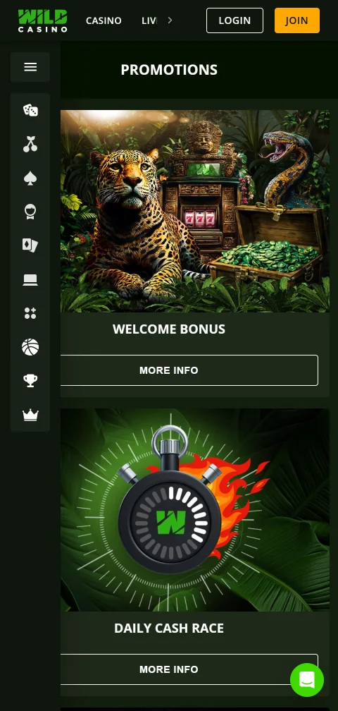 Métodos de depósito e saque PIX Wild Casino Brasil
