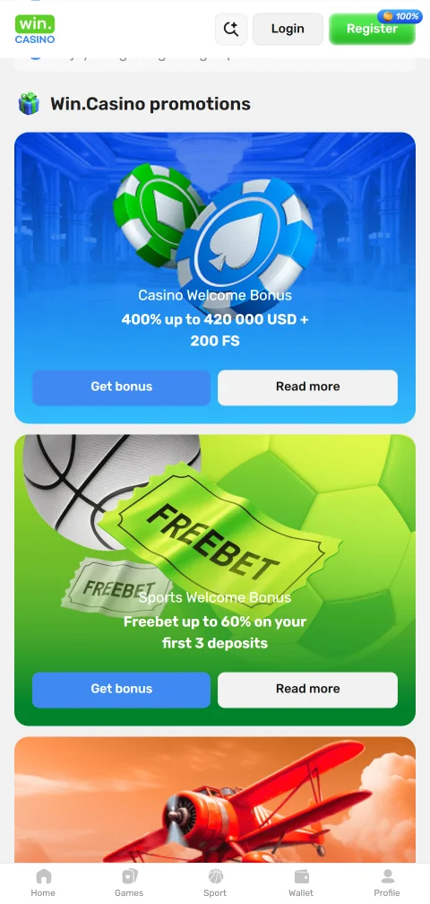 Pagamentos depósitos saques Win Casino Brasil PIX