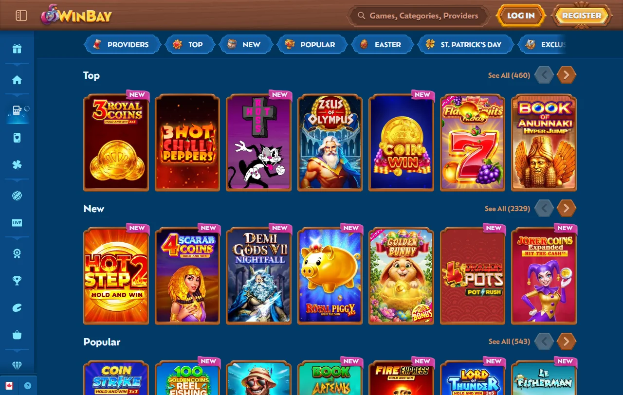 Bônus de boas-vindas e promoções no WinBay Casino Brasil