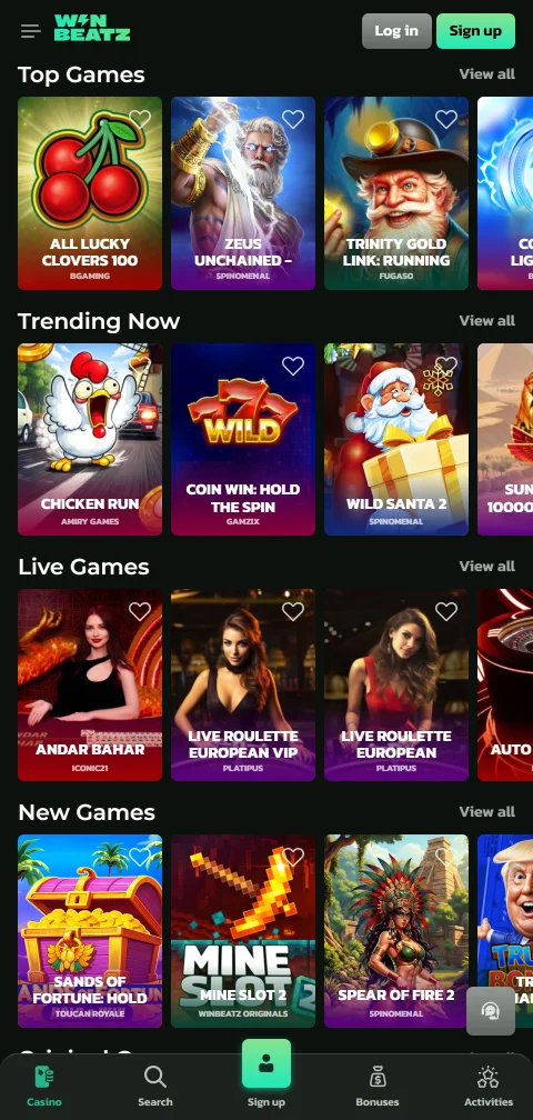 Página de segurança e conformidade de WinBeatz Casino Brasil mostrando licença Curaçao e certificações