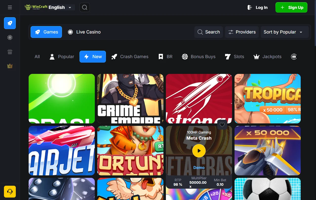 Promoções bônus e ofertas bem-vindas WinCraft Casino Brasil