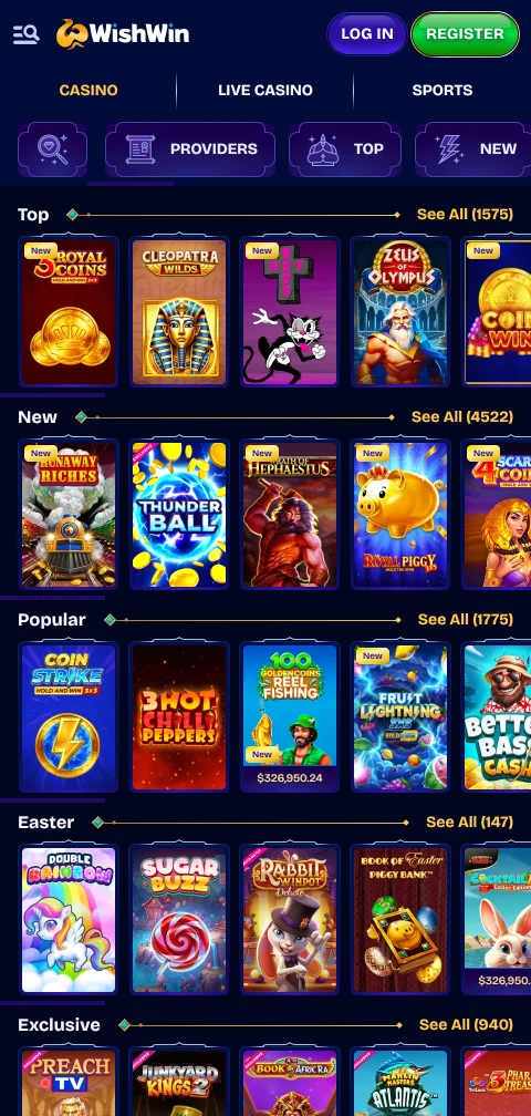 Depósitos PIX e saques no Wishwin Casino Brasil mobile