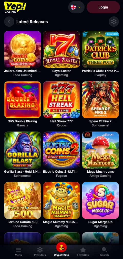 Segurança e licenciamento de YEP Casino Brasil verificado em dispositivo mobile